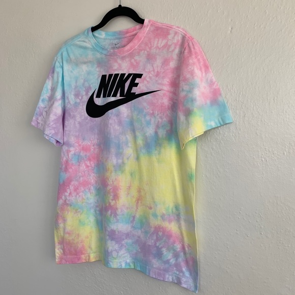 CUSTOM Medium Pastel Tie Dye Nike Set Shirt Socks - Picture 11 of 16